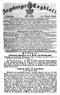 Augsburger Tagblatt Donnerstag 21. August 1856