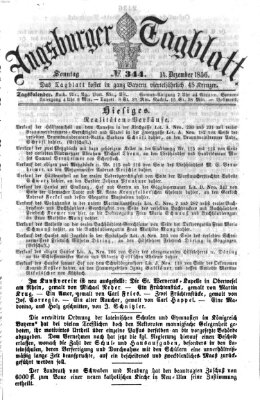 Augsburger Tagblatt Sonntag 14. Dezember 1856
