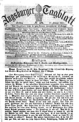 Augsburger Tagblatt Freitag 27. Februar 1857