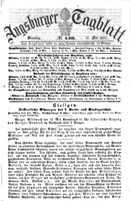 Augsburger Tagblatt Dienstag 12. Mai 1857