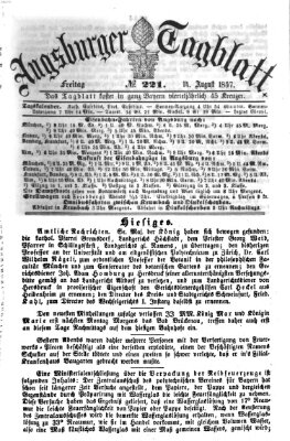 Augsburger Tagblatt Freitag 14. August 1857