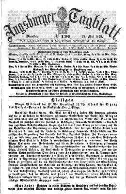 Augsburger Tagblatt Dienstag 18. Mai 1858
