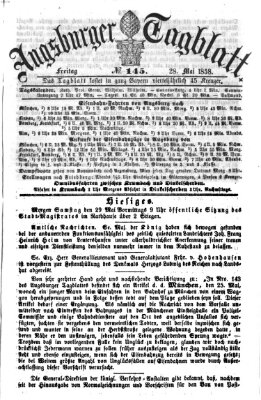 Augsburger Tagblatt Freitag 28. Mai 1858