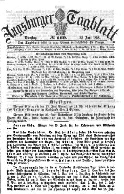 Augsburger Tagblatt Dienstag 22. Juni 1858