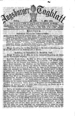 Augsburger Tagblatt Freitag 9. März 1860