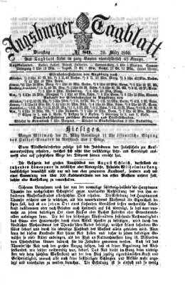 Augsburger Tagblatt Dienstag 20. März 1860