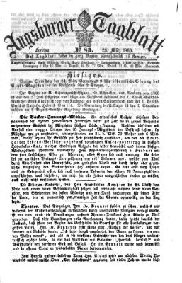 Augsburger Tagblatt Freitag 23. März 1860