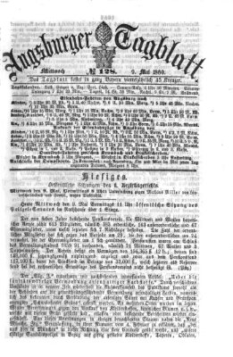 Augsburger Tagblatt Mittwoch 9. Mai 1860