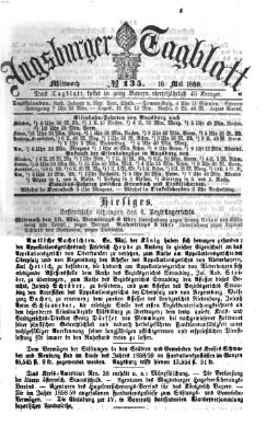 Augsburger Tagblatt Mittwoch 16. Mai 1860
