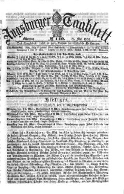 Augsburger Tagblatt Montag 21. Mai 1860