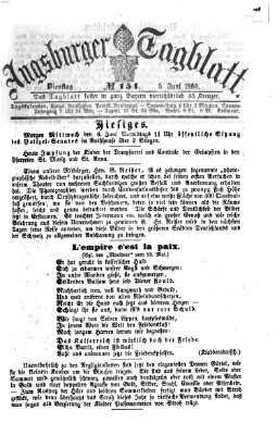 Augsburger Tagblatt Dienstag 5. Juni 1860