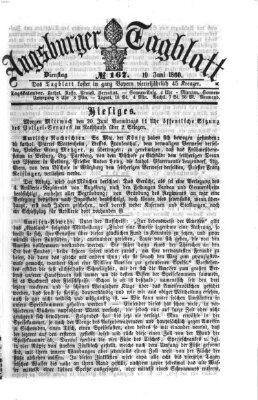 Augsburger Tagblatt Dienstag 19. Juni 1860