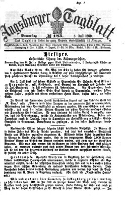 Augsburger Tagblatt Donnerstag 5. Juli 1860