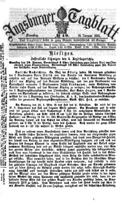 Augsburger Tagblatt Samstag 19. Januar 1861