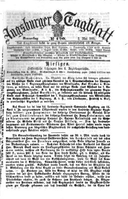 Augsburger Tagblatt Donnerstag 2. Mai 1861
