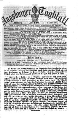 Augsburger Tagblatt Mittwoch 8. Mai 1861