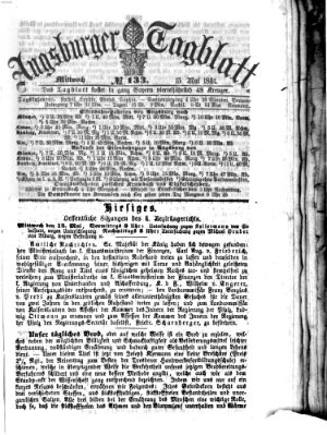 Augsburger Tagblatt Mittwoch 15. Mai 1861