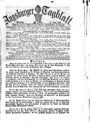 Augsburger Tagblatt Dienstag 18. Juni 1861