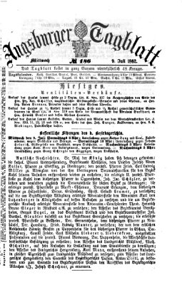 Augsburger Tagblatt Mittwoch 9. Juli 1862