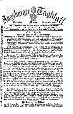 Augsburger Tagblatt Donnerstag 23. Oktober 1862