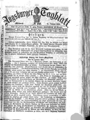 Augsburger Tagblatt Mittwoch 14. Januar 1863