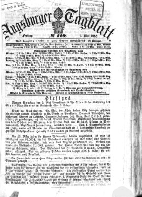 Augsburger Tagblatt Freitag 1. Mai 1863