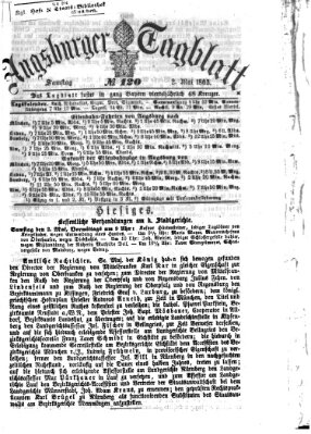 Augsburger Tagblatt Samstag 2. Mai 1863