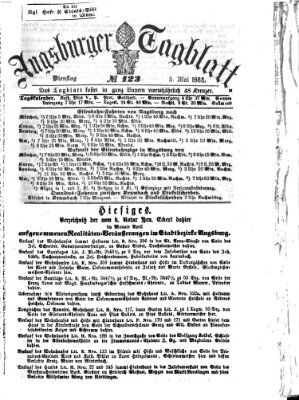 Augsburger Tagblatt Dienstag 5. Mai 1863