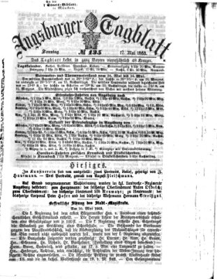 Augsburger Tagblatt Sonntag 17. Mai 1863