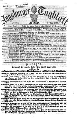 Augsburger Tagblatt Freitag 5. Juni 1863