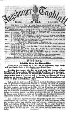 Augsburger Tagblatt Dienstag 7. Juli 1863