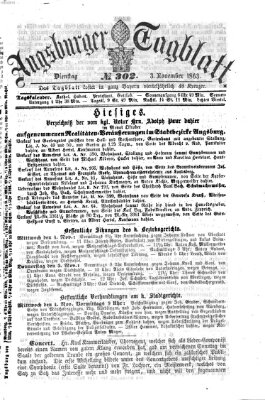 Augsburger Tagblatt Dienstag 3. November 1863