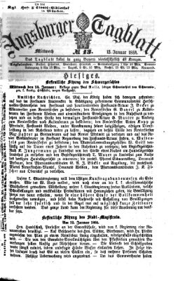 Augsburger Tagblatt Mittwoch 13. Januar 1864