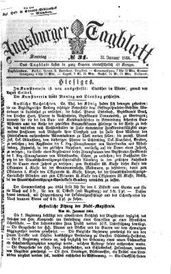 Augsburger Tagblatt Sonntag 31. Januar 1864