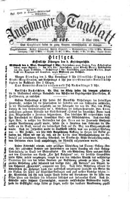 Augsburger Tagblatt Montag 2. Mai 1864