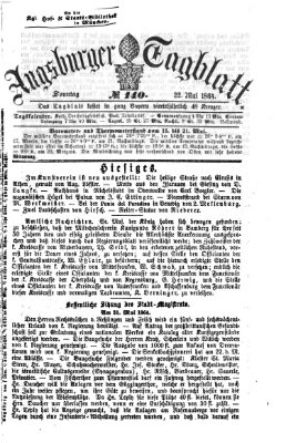 Augsburger Tagblatt Sonntag 22. Mai 1864