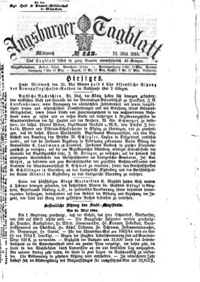 Augsburger Tagblatt Mittwoch 25. Mai 1864