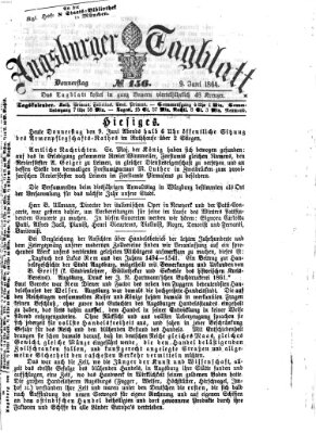 Augsburger Tagblatt Donnerstag 9. Juni 1864