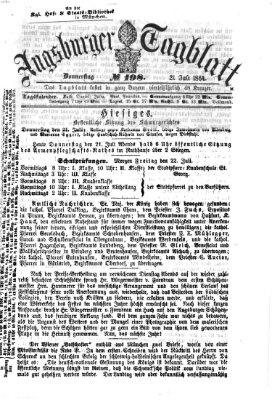 Augsburger Tagblatt Donnerstag 21. Juli 1864