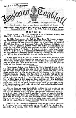 Augsburger Tagblatt Freitag 30. September 1864