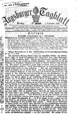Augsburger Tagblatt Dienstag 1. November 1864