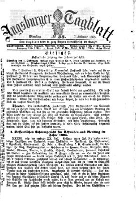 Augsburger Tagblatt Dienstag 7. Februar 1865