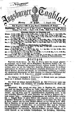 Augsburger Tagblatt Montag 7. August 1865
