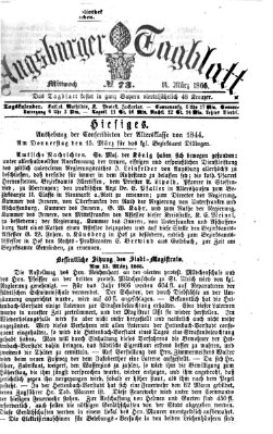 Augsburger Tagblatt Mittwoch 14. März 1866