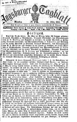 Augsburger Tagblatt Dienstag 20. März 1866