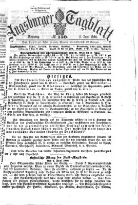 Augsburger Tagblatt Sonntag 3. Juni 1866