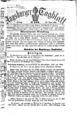 Augsburger Tagblatt Freitag 29. Juni 1866