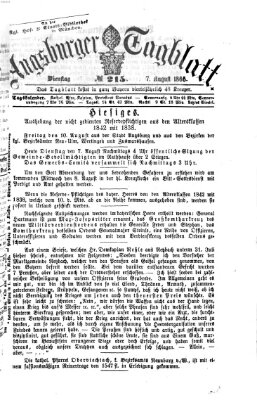 Augsburger Tagblatt Dienstag 7. August 1866