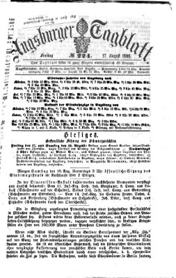 Augsburger Tagblatt Freitag 17. August 1866