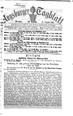 Augsburger Tagblatt Dienstag 21. August 1866
